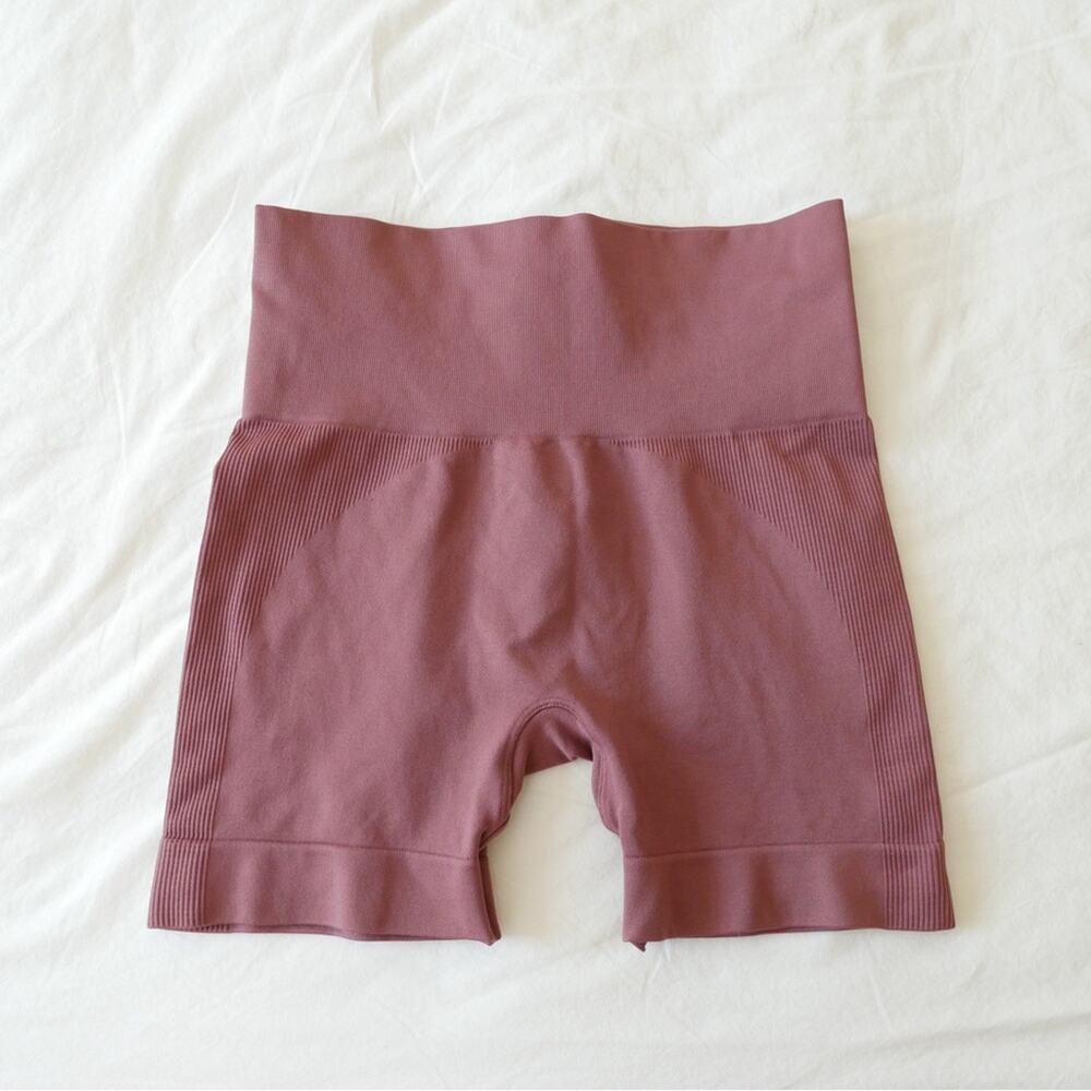 Set Active Mauve Bike Shorts High Waisted M - Picture 2 of 5